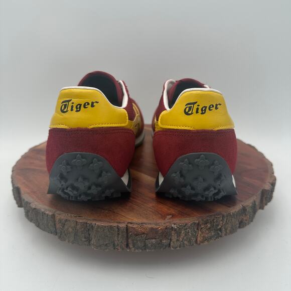 Onitsuka Tiger Mens EDR 78 Red Suede Yellow 1183B395 EUC Size 42 EU 8.5 US - Picture 4 of 9